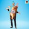 Cold Brew Coffee Adults Costume Tunic with Hat and Scarf Funny Halloween Party Outfit